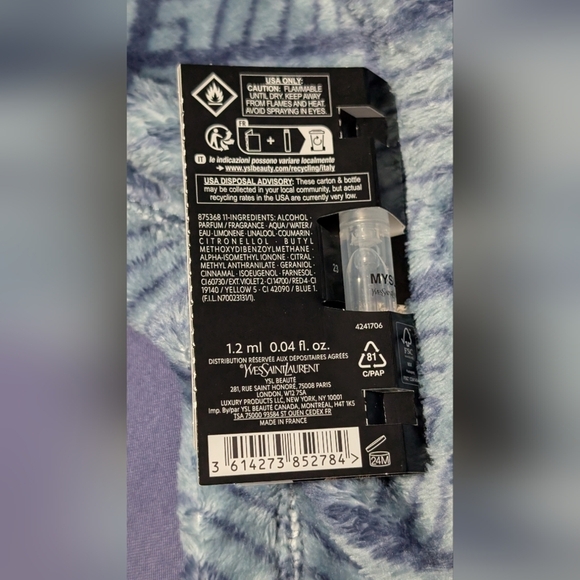 NWT Yves Saint Laurent Myslf Sample Size - Picture 2 of 2